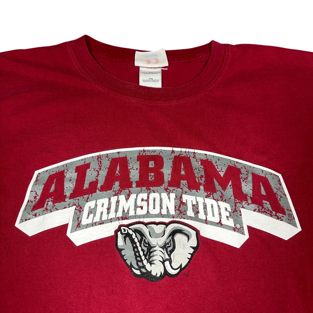 VTG 90s Alabama Crimson Tide T Shirt Mens XXL Red Dodger Elephant NCAA Football